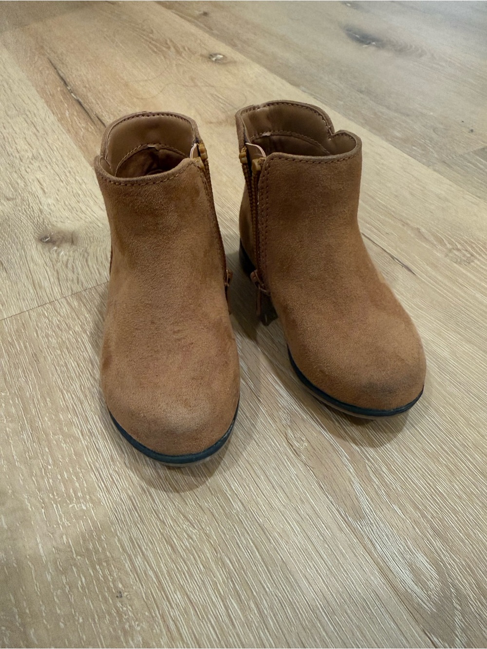 Cat & Jack Kids Tan Suede Ankle Boots